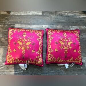 Pink and Gold Decorative Pillows